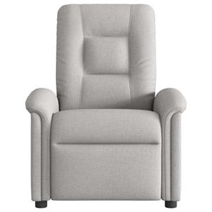 VidaXL Fauteuil verstelbaar stof wolk grijs