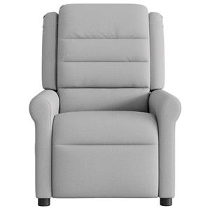 VidaXL Fauteuil verstelbaar stof wolk grijs