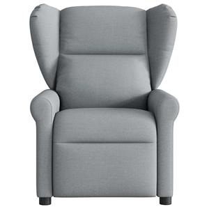 VidaXL Fauteuil verstelbaar stof lichtgrijs