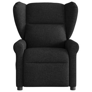 VidaXL Fauteuil verstelbaar stof zwart
