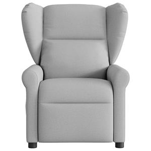 VidaXL Fauteuil verstelbaar stof wolk grijs