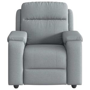 VidaXL Fauteuil verstelbaar stof lichtgrijs