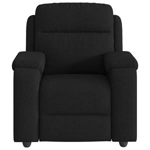 VidaXL Fauteuil verstelbaar stof zwart