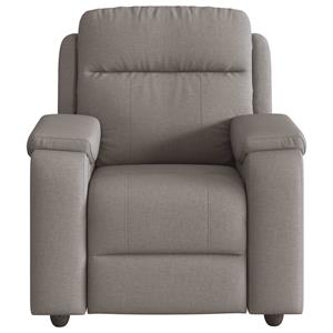 VidaXL Fauteuil verstelbaar stof taupe
