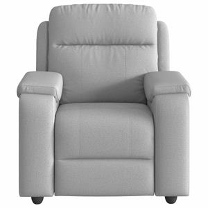 VidaXL Fauteuil verstelbaar stof wolk grijs