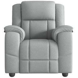 VidaXL Fauteuil verstelbaar stof lichtgrijs