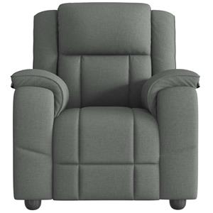VidaXL Fauteuil verstelbaar stof donkergrijs