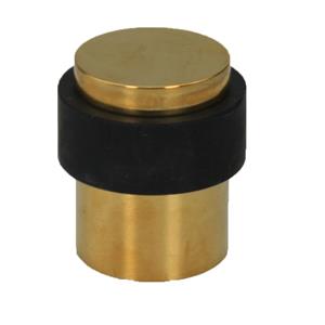 Praxis Messing Deurstopper + Rubberen Ring 1 Stuk