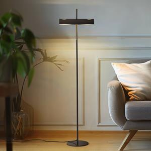 LUCANDE Vloerlamp  Nysira, grijs metallic, 2-lamps