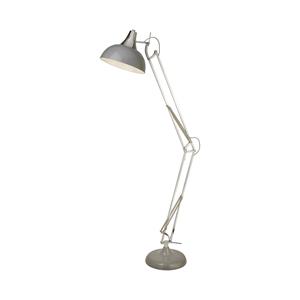 Searchlight Vloerlamp Goliath, grijs, metaal, E27, 170 cm, verstelbaar
