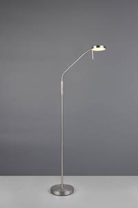 Reality Leuchten LED oplaadbare vloerlamp Moreno, mat nikkel, CCT, dimbaar