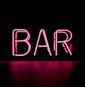 Fiftiesstore Glas Neon Box - Bar Roze