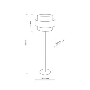 TK Lighting Calisto vloerlamp, jute, cilinder, naturel bruin, hoogte 155 cm