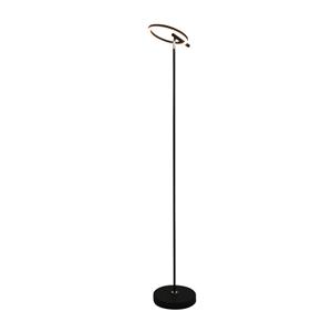 Searchlight Space LED vloerlamp, zwart, metaal
