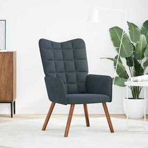 VidaXL Relaxstoel fluweel donkergrijs