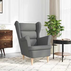 VidaXL Fauteuil 74x84x100 cm stof donkergrijs
