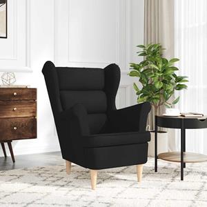 VidaXL Fauteuil 74x84x100 cm stof zwart