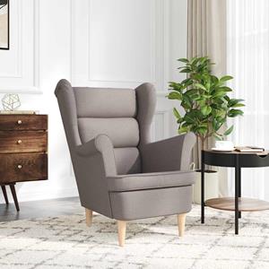 VidaXL Fauteuil 74x84x100 cm stof taupe