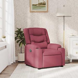 VidaXL Fauteuil verstelbaar stof wijnrood