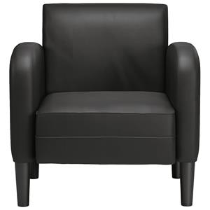 VidaXL Fauteuil met armleuningen 54 cm kunstleer zwart