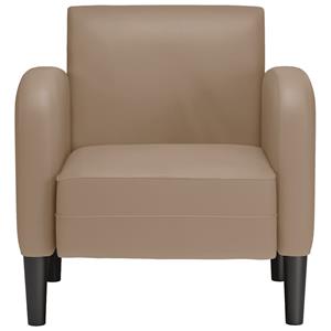 VidaXL Fauteuil met armleuningen Cappuccino 54 cm kunstleer