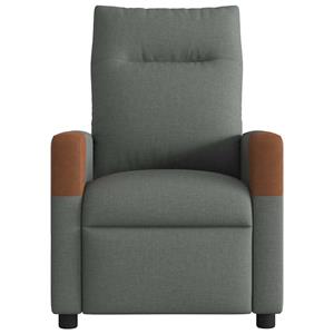 VidaXL Fauteuil verstelbaar stof donkergrijs