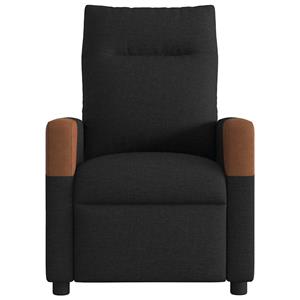 VidaXL Fauteuil verstelbaar stof zwart