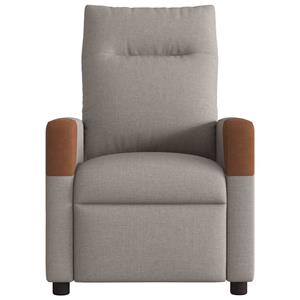 VidaXL Fauteuil verstelbaar stof taupe