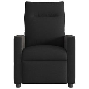 VidaXL Fauteuil verstelbaar stof zwart