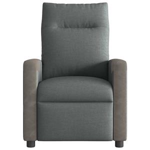 VidaXL Fauteuil verstelbaar stof donkergrijs