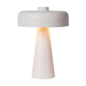 Atmooz by Charrell Atmooz Tafellamp Ocana - Wit en Goud - Ø 30 cm - Metaal - Paddenstoel