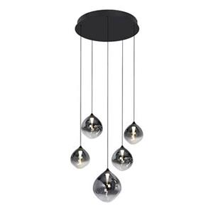 Atmooz by Charrell Atmooz Rosado Hanglamp - Ø55 x H170 cm - Organisch Grijs Glas