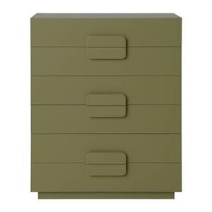 HKLIVING Spacious Ladekast - 6 Lades - Army Green
