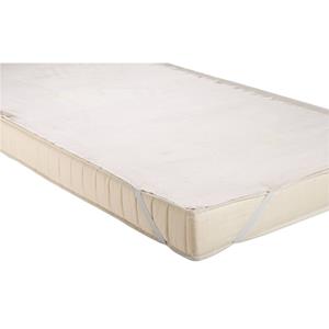 PULSIVA Matrasbeschermer Molton Atlanta; 90x200 cm (BxL); beige; 2 stuk / verpakking