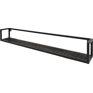 Het Steigerhouthuis Wandplank Vintage Zwart Mangohout 140 cm