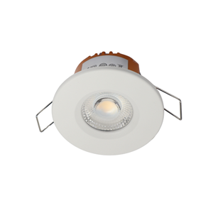 Letsleds LED fire rated inbouwspot 6Watt rond WIT IP65 dimbaar - CCT - 2700K - 3000K - 4000k - interne driver - brandvertragend