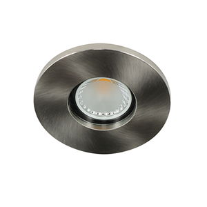 Letsleds LED spot Mr16 COB 5Watt rond NIKKEL IP65 dimbaar (12 Volt)