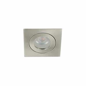 Letsleds LED mini spot MR11 3.7Watt vierkant NIKKEL IP65 dimbaar (12Volt)