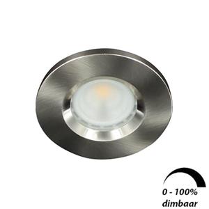 Letsleds Camilla LED spot GU10 6Watt rond NIKKEL IP65 dimbaar