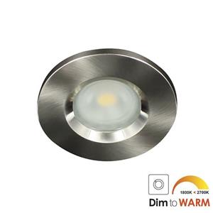 Letsleds Camilla LED spot GU10 7Watt rond NIKKEL IP65 dimbaar
