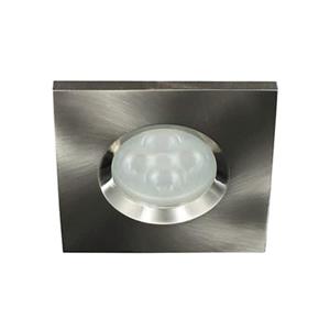 Letsleds Camilla LED spot GU10 4Watt vierkant NIKKEL IP65 dimbaar