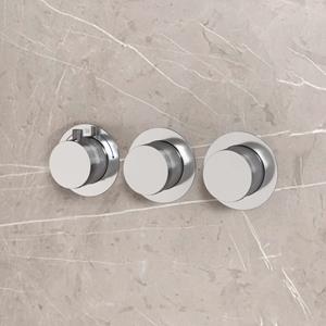 Best Design High End complete 2-wegs inbouwthermostaat chroom