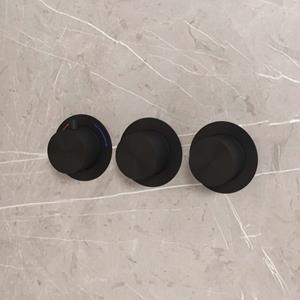 Best Design High End Nero complete 2-wegs inbouwthermostaat zwart mat