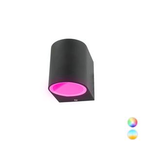 Letsleds Smart wandlamp LED 1x4Watt ZWART 230Volt IP44 dimbaar