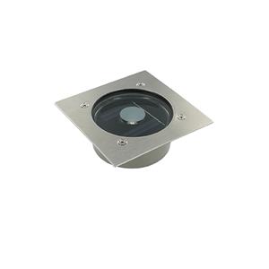 Letsleds Solar LED grondspot 2x0.6Watt RVS vierkant IP44