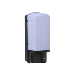 Letsleds Wandlamp ZWART 230Volt IP44 dag-nacht sensor