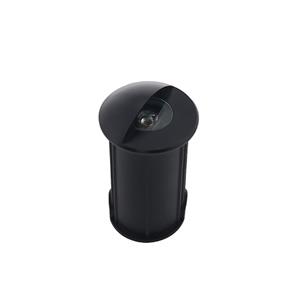 Letsleds Rota LED mini grondspot 1Watt ZWART rond enkel IP65