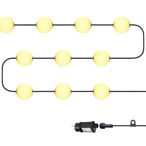 Letsleds Oval LED lichtsnoer buiten | modulair | Ø10cm | IP65
