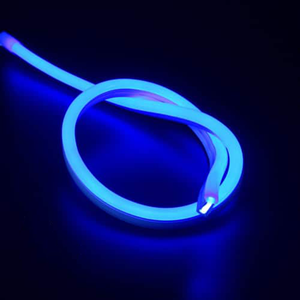 Letsleds LED strip 230V - neon flex blauw IP67 dimbaar - op maat per 100cm - met stekker