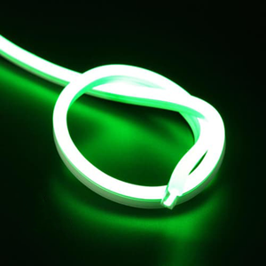 Letsleds LED strip 230V - neon flex groen IP67 dimbaar - op maat per 100cm - met stekker